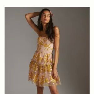 Anthropologie Eva Franco lace mini dress
